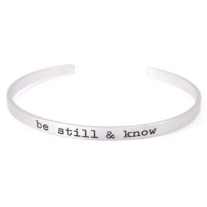 71581-01 Open Bangle Bracelet(Be Still)