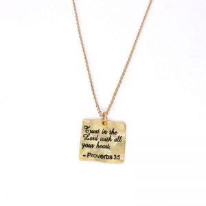 71583-02 Necklace(Proverbs 3:5)