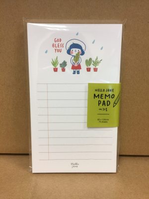 880-953023-0886 Hello Jane Memo Pad 04 (Flower Pot)