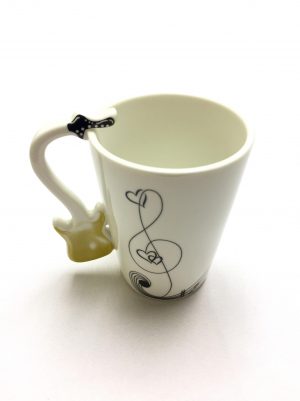 71456-03 陶瓷杯(結他)黃