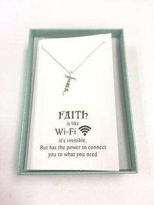 71629-01 Silver necklace(Faith)
