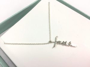 71629-01 Silver necklace(Faith)