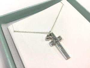 71629-03 Silver necklace(Love God)