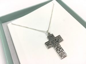 71630-01 Silver necklace(Faith Hope Love)