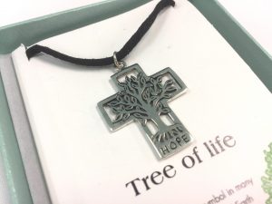 71630-02 Silver necklace(Tree of life)