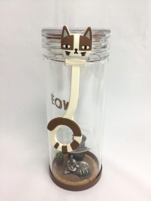 71664-01 雙層玻璃水杯(啡貓)