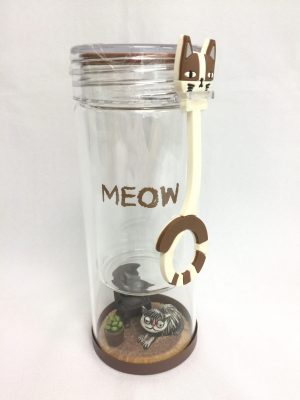 71664-01 雙層玻璃水杯(啡貓)