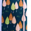 71709-01 Thai Fabric Cover Notebook(L) Leafs
