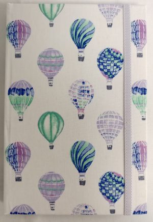 71709-02 Thai Fabric Cover Notebook(L) Ballons
