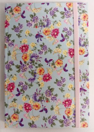 71709-03 Thai Fabric Cover Notebook(L) Floral