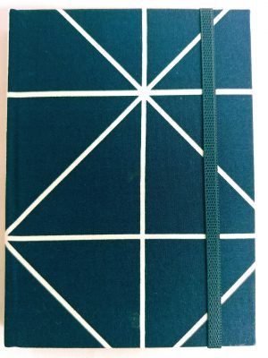 71710-03 Thai Fabric Cover Notebook(M)Mizi Grid