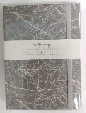 71710-02 Thai Fabric Cover Notebook(M) Marble