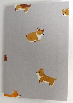 71711-01 Thai Fabric Cover Notebook(S) Puppies
