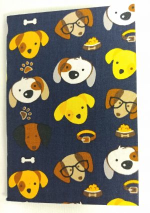 71711-03 Thai Fabric Cover Notebook(S) Dogs