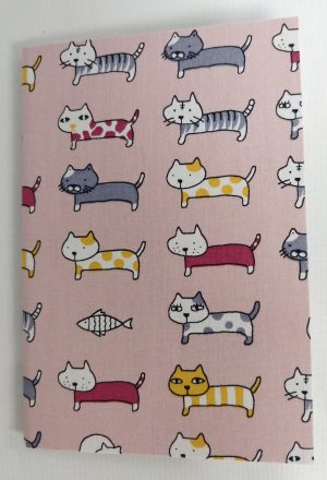 71711-04 Thai Fabric Cover Notebook(S) Cats