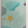 71711-05 Thai Fabric Cover Notebook(S) Sky