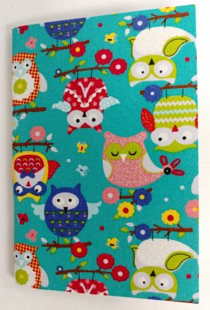 71711-06 Thai Fabric Cover Notebook(S) Owls