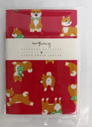 71711-02 Thai Fabric Cover Notebook(S) Shiba