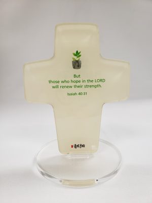 8809530237298 CHJ Acrylic Cross -01 (Isa 40:31)