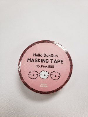 8809530236512 Hello Dundun Masking Tape -05 Pink Bibi