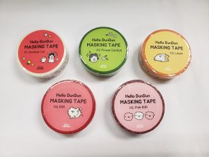 8809530236512 Hello Dundun Masking Tape -05 Pink Bibi