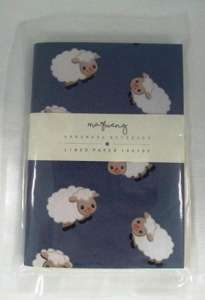 71724-05 Thai Fabric Cover Notebook(S) Sheep