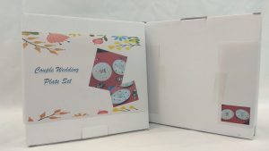 71747 Couple Wedding Plate Set