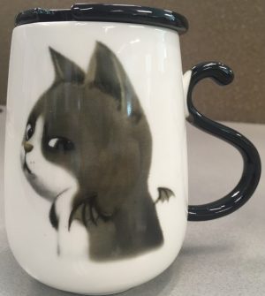 71755-01 大頭貓咪杯(深啡)