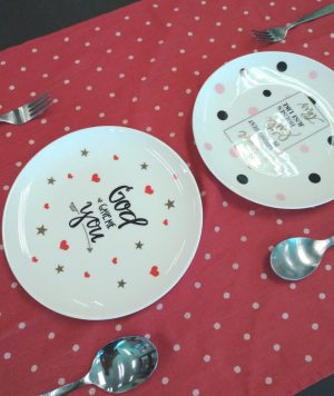 71747 Couple Wedding Plate Set