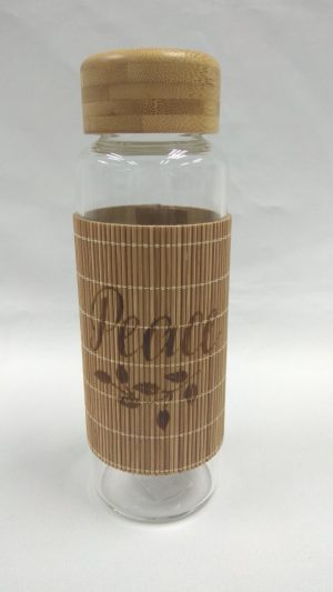 71736-02 325ml Glass Bottle w. Sleeve (Peace)