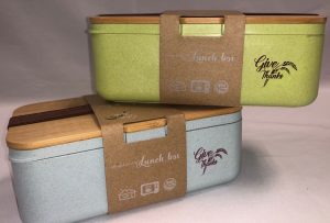 71759-02 Bamboo Lid Lunch Box (Blue)
