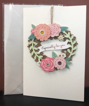 71762-01 木雕手工花卡A