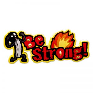 火柴人鼓勵木牌 (Be Strong)