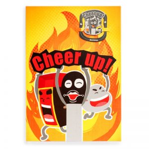 火柴人書籤心意卡 (Cheer up)