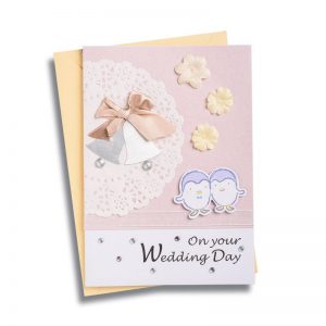 BOL Handmade Card (Wedding-Penguin)