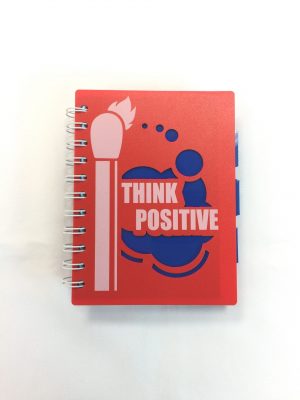 火柴人A6膠面Notebook (紅)
