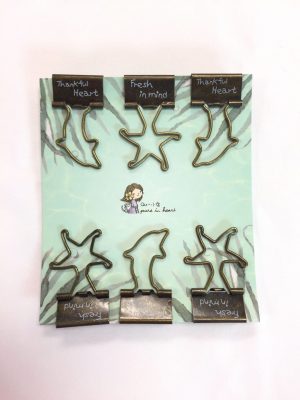 小喬魚尾夾 (海豚、海星)