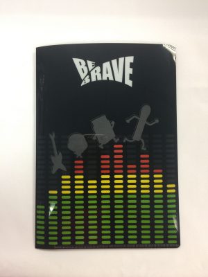 火柴人A5對開 folder (Be brave)