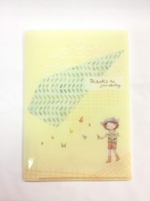 小喬A5對開 folder (黃)