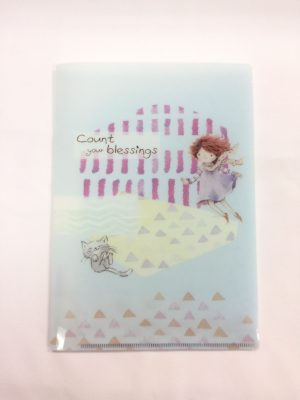 小喬A5對開 folder (藍)