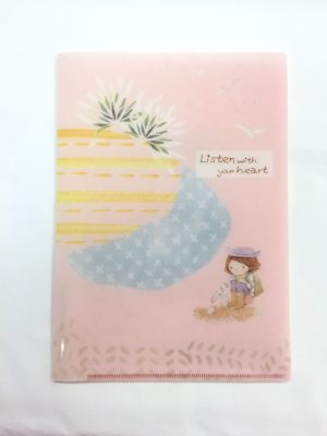 小喬A5對開 folder (粉紅)
