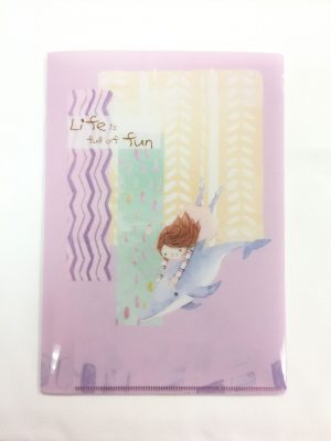 小喬A5對開 folder (紫)