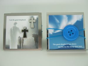 70527-01 Stainless Steel Memo Stand  w/. Magnet