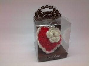 70621-01 Safety Alarm (Knited case) Heart (Red)