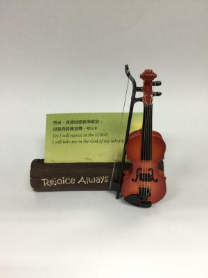 70654-03 Musical Decorated Card Holder (Violin)