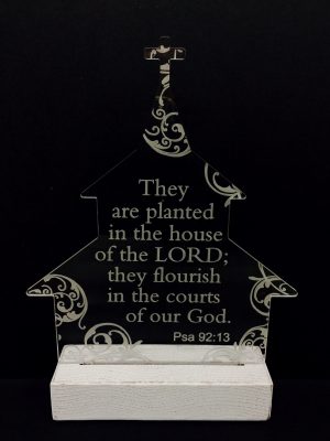 70760-01 Acrylic Church LED Deco(Psa 92:13)