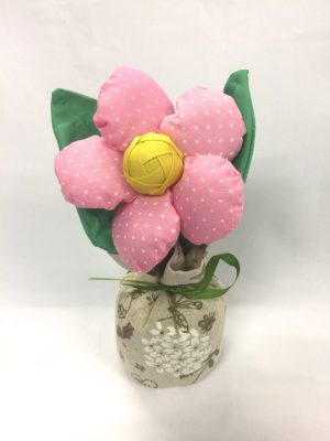 71411-02 竹炭布花擺設-大太陽花(B款)