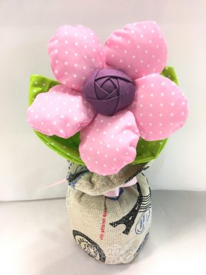 71411-04 竹炭布花擺設-大太陽花(D款)
