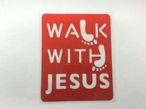 71424-04 反光貼(Walk with JESUS)