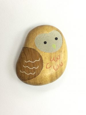 71621-06 Magnet Owl Pebbles(F)